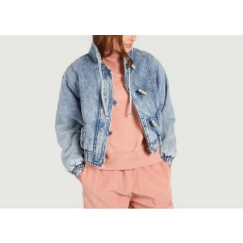 The New Society Bimba padded denim bomber jacket NWOT Rare! Ba&sh Sessun - Picture 2 of 4